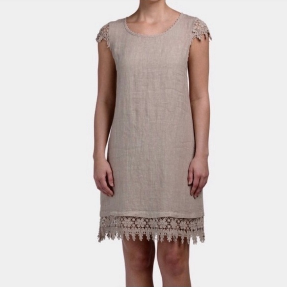 Martina Innocenti Linen & Crochet Dress sz. S